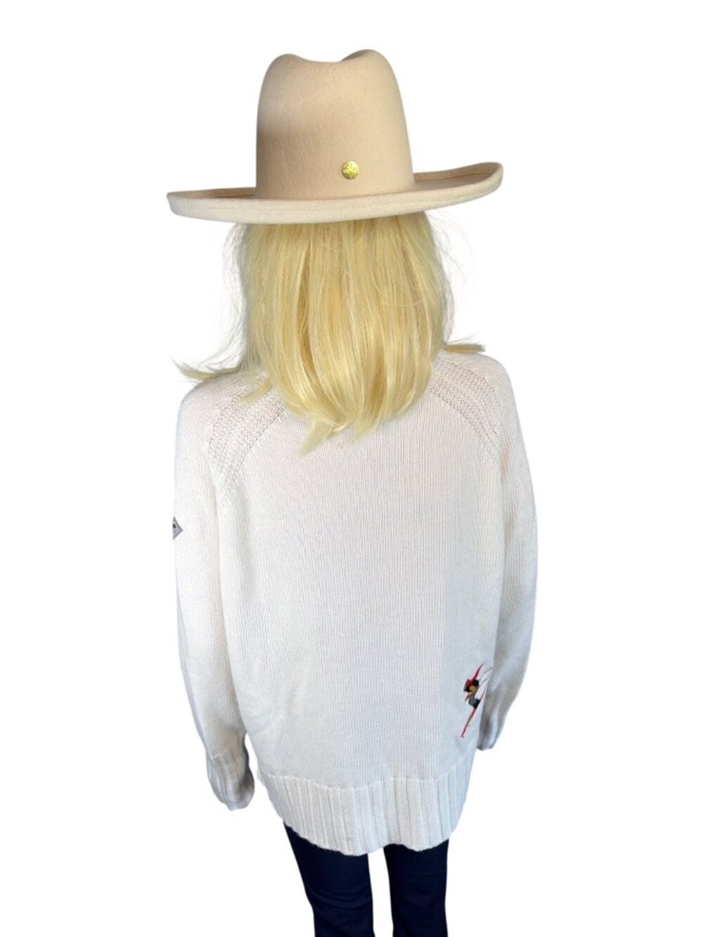 Gigi Pip Jillian Pencil Brim Western Hat 57cm S/M Off White MSRP$154 Worn once - Picture 5 of 17